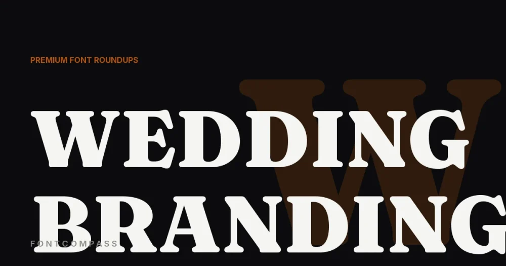 Best Fonts to Buy for Wedding Branding - FontCompass cover