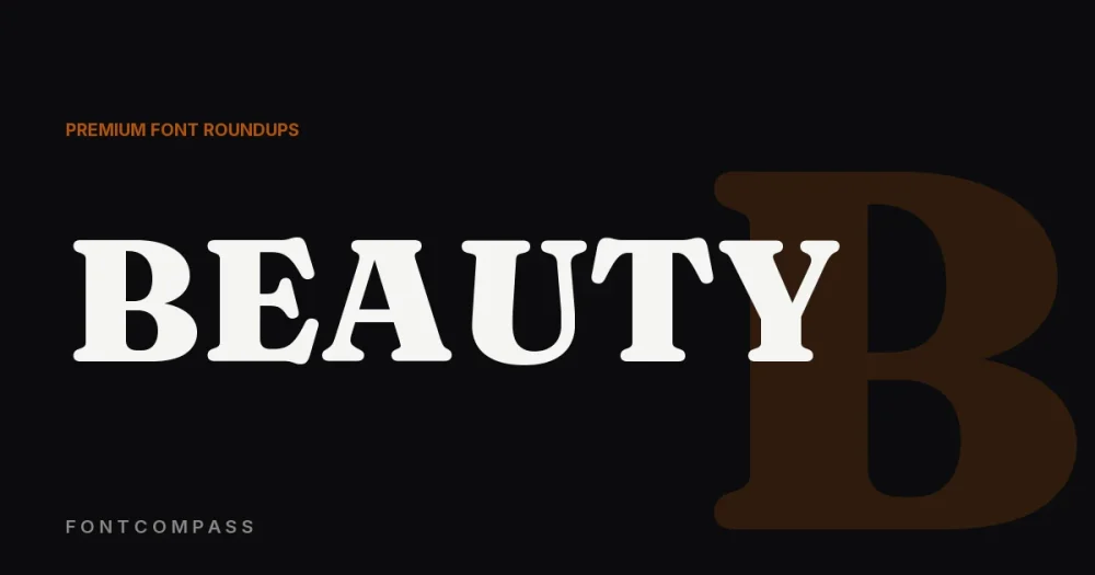Best Premium Fonts for Beauty & Cosmetics Branding - FontCompass cover