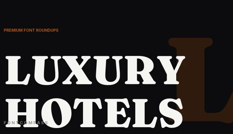 Best Premium Fonts for Luxury Hotel & Hospitality Branding - FontCompass cover