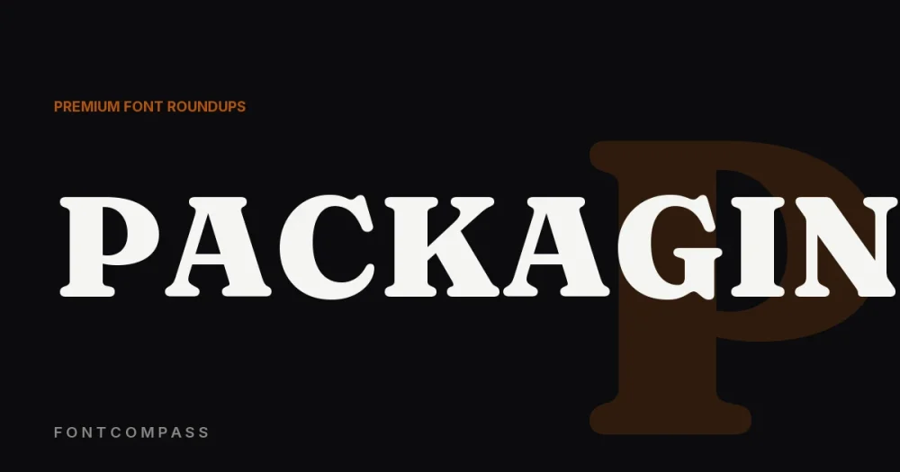 Best Premium Fonts for Product Packaging - FontCompass cover
