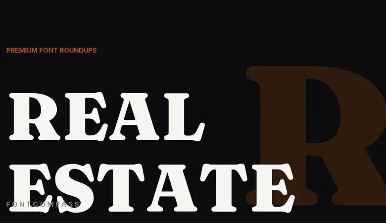 Best Premium Fonts for Real Estate Branding - FontCompass cover