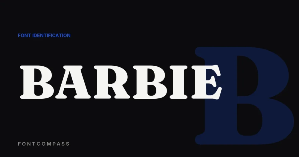What Font Is the Barbie Logo? (The Honest Answer) - FontCompass cover
