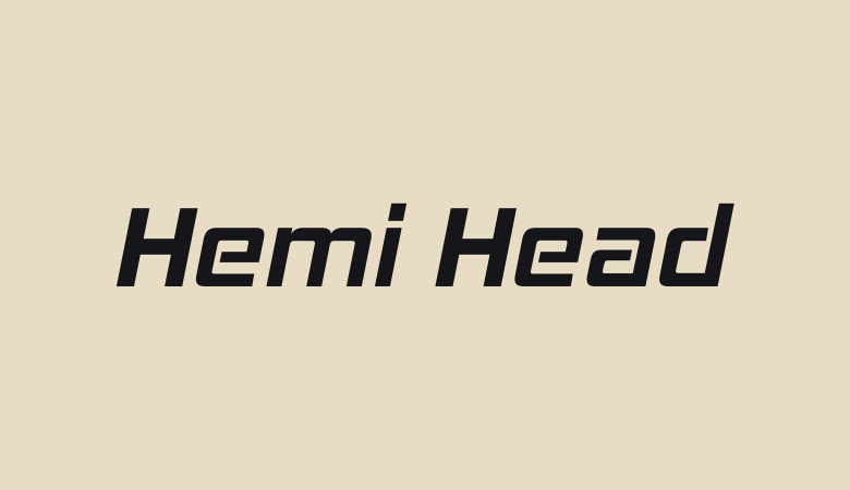 Hemi Head Font Free Download: 2 Official Styles + License